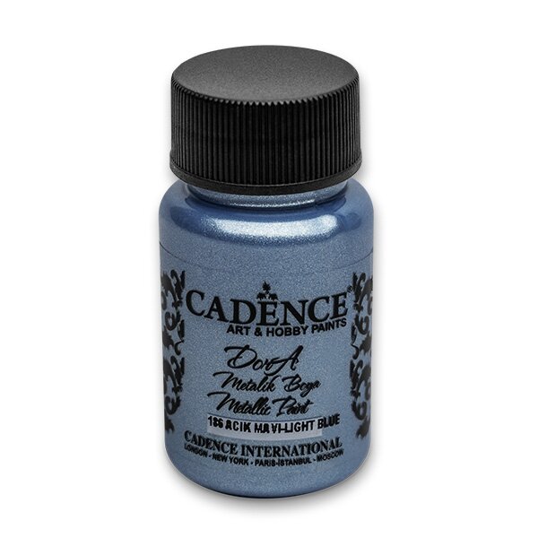 Levně Akrylová barva metalická CADENCE Dora Metalic, 50ml - světle modrá (light blue)