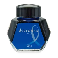 Lahvičkový inkoust Waterman - modrý omyvatelný
