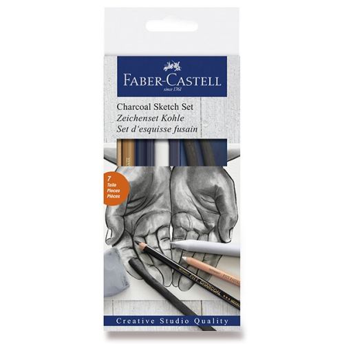 Umělecká sada Faber-Castell Goldfaber Charcoal Sketch, 7 ks
