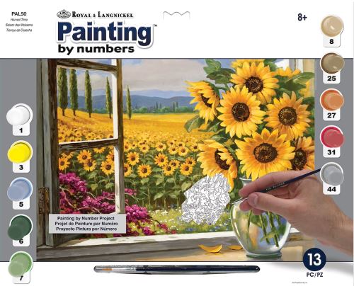 Malování podle čísel 30x40 cm - Slunečnice