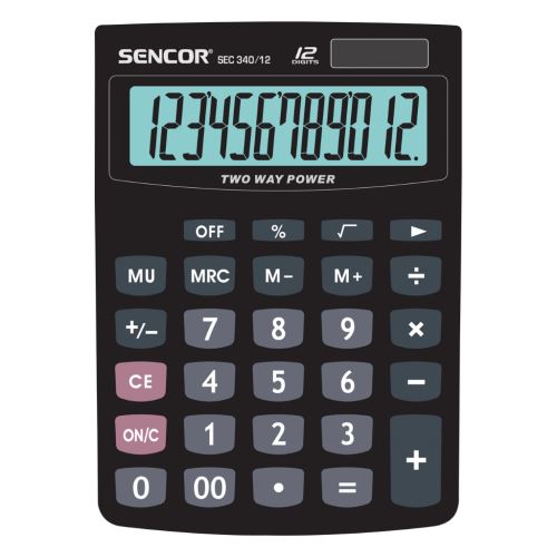 Kalkulačka stolní SENCOR SEC 340/12