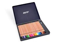 Pastelky umělecké kulaté MFP, kovová krabička - 24 ks (2)