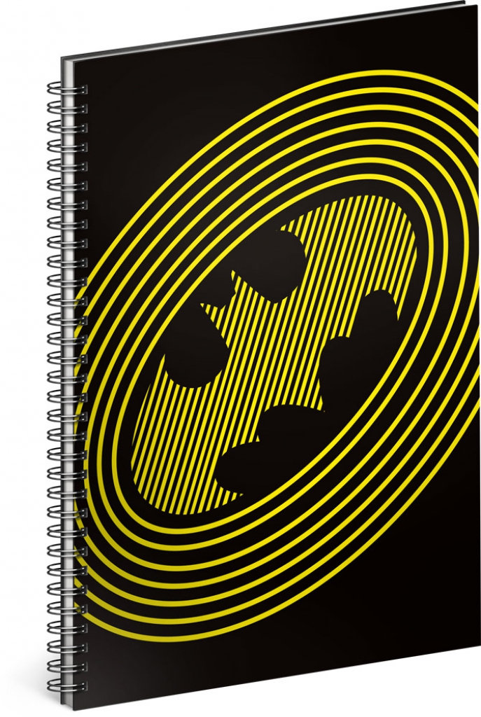 Levně Spirálový blok Batman – Circles, linkovaný, A5