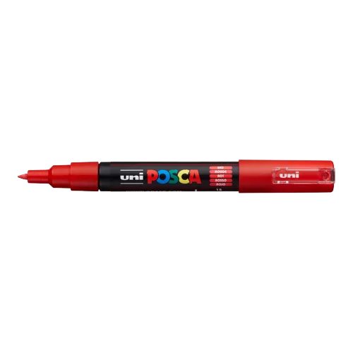 Dekorační popisovač Posca PC-1M, 0,7 - 1 mm, červená (15)