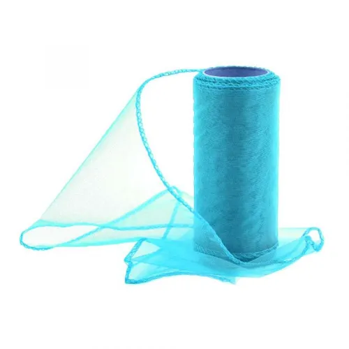 Organza 12cm/10y tyrkysová 024