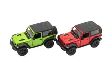Auto Kinsmart Jeep Wrangler 2018 pevná střecha 12,5 cm na zpětné natažení - mix barev (4)