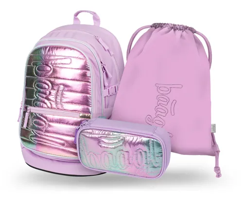 Školní batohový set 3-dílný Baagl Core Lavender