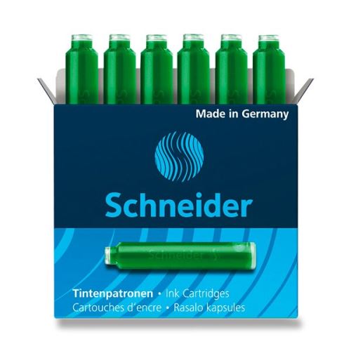 Inkoustové bombičky Schneider, 6 ks - zelené