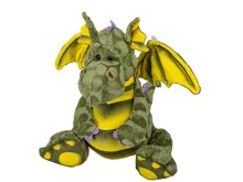 Plyšový drak sedící 23 cm - zelený