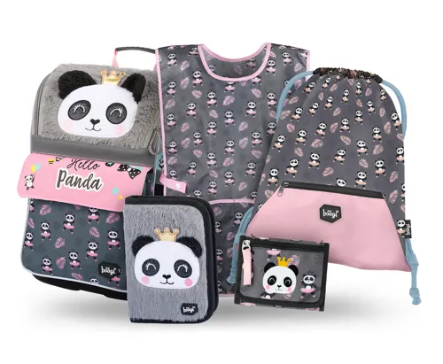 Školní aktovkový set 5dílný BAAGL Zippy Panda