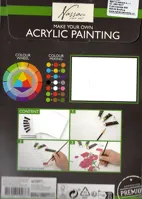Umělecká sada akrylových barev - Květiny (1)