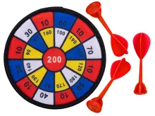 Terč Toys&Trends 20 cm se 3 šipkami na suchý zip - mix motivů (1)