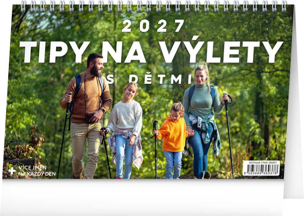 Levně Stolní kalendář 2027 Notique Tipy na výlety s dětmi, 23,1 x 14,5 cm