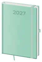 Denní diář 2027 Helma A5 Print Pop světle zelený