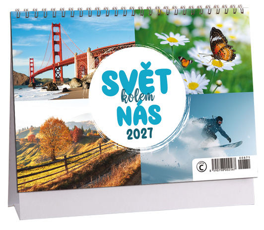 Levně Stolní kalendář 2027 Aria Svět kolem nás