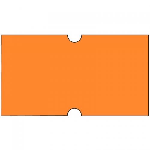 Cenové etikety na kotoučku 22x12 mm COLA-PLY - signální oranžové, 42ks
