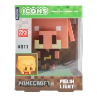 Lampička prasátko Piglin Minecraft na baterie v krabičce 10,5x14x9cm (1)