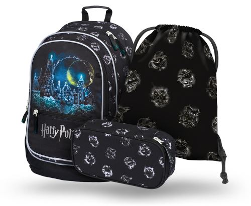 Školní batohový 3-dílný set BAAGL CORE - Harry Potter Bradavice