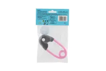 Chrastítko špendlík 12 cm - šedorůžové (7)