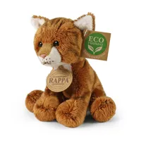Plyšová kočka rezavá sedící 14 cm, ECO-FRIENDLY