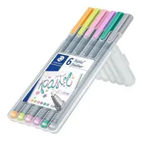 Liner STAEDTLER Triplus 334, 0,3mm Pastel - sada 6 pastelových barev (1)