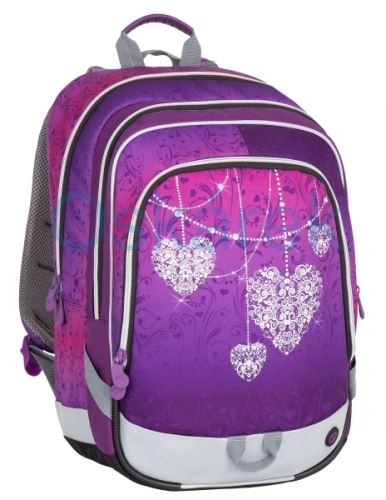 Bagmaster školní batoh ALFA 7 A Violet/Pink + 3 roky záruka