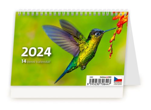 Stolní kalendář 2024 Helma - Plánovací MINI 14denní