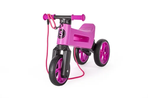 Odrážedlo Funny Wheels Rider SuperSport 2v1 fialové, sáček