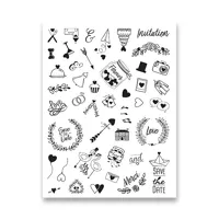 Razítka Aladine Stampo Scrap - Svatba, 43ks (1)