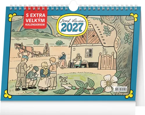 Stolní kalendář 2027 Notique Josef Lada extra velké kalendárium