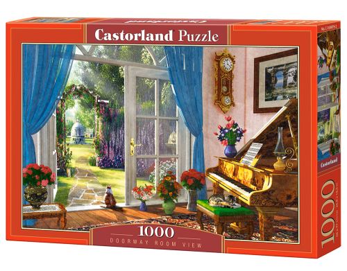 Puzzle Castorland 1000 dílků - Pohled do pokoje