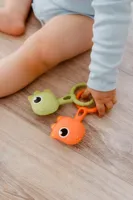 Silikonové chrastítko dino, 2 ks (8)