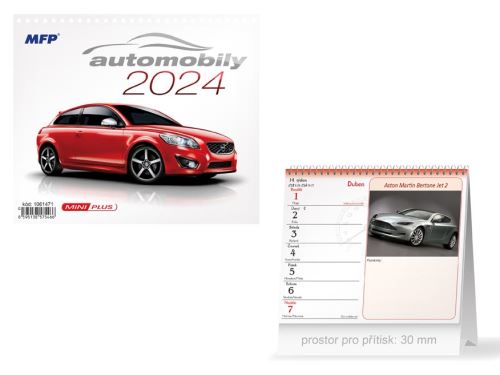 Stolní kalendář MINI 2024 MFP - Automobily