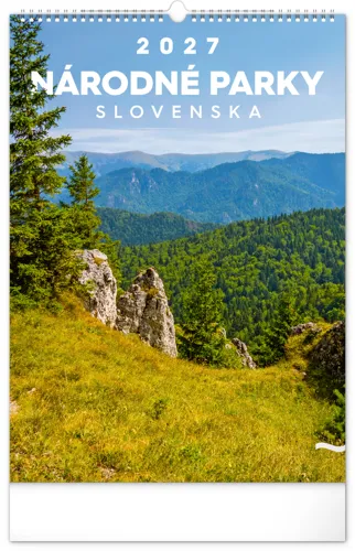 Nástěnný kalendář 2027 Notique Národné parky Slovenska, 33 x 46 cm