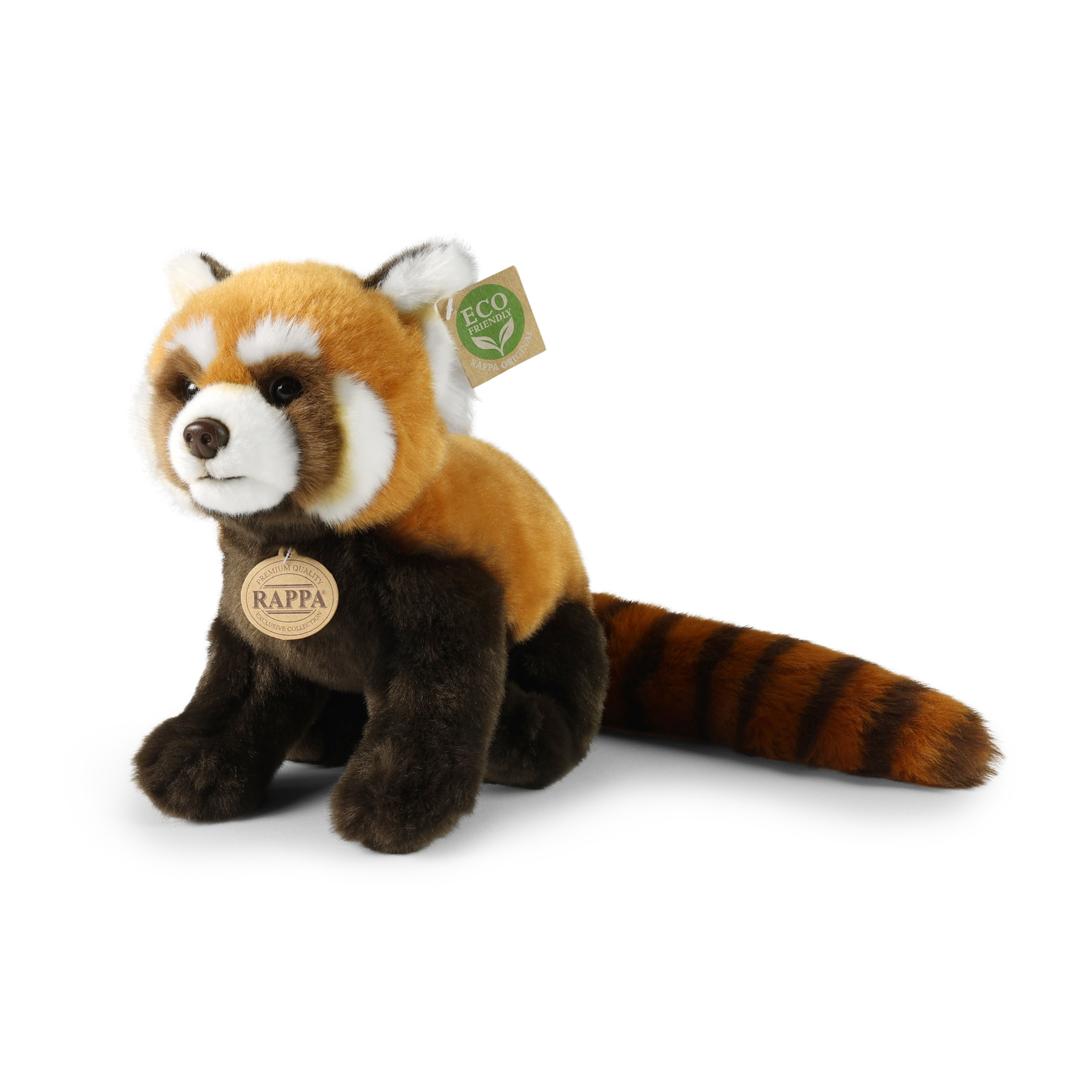 Levně Plyšová panda červená 28 cm, ECO-FRIENDLY