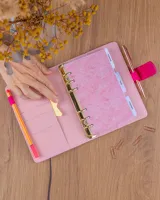 Týdenní diář 2027 Notique Refill kroužkový 12,5 x 19 cm fuchsiový (4)