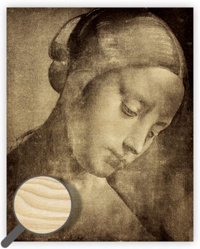 Dřevěný obraz Helma - Da Vinci