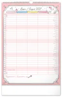 Nástěnný kalendář 2027 Notique Rodinný plánovací Hello Kitty XL, 33 x 46 cm (8)