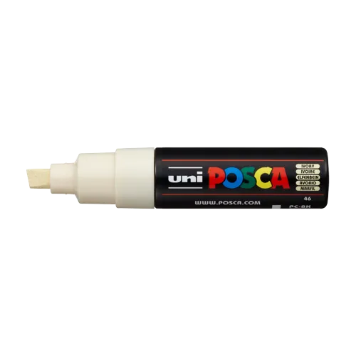 Dekorační popisovač Posca PC-8K, 8 mm, smetanová (46)