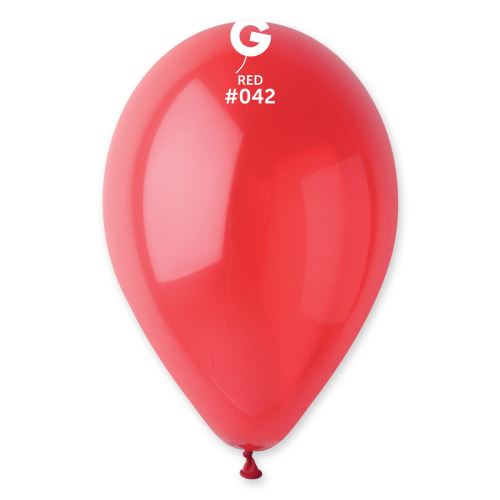 Balónky nafukovací průměr 26cm – pastelová červená 42, 10 ks