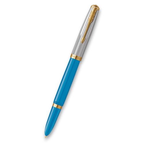 Parker 51 Premium  Turquoise GT - plnící pero, hrot F