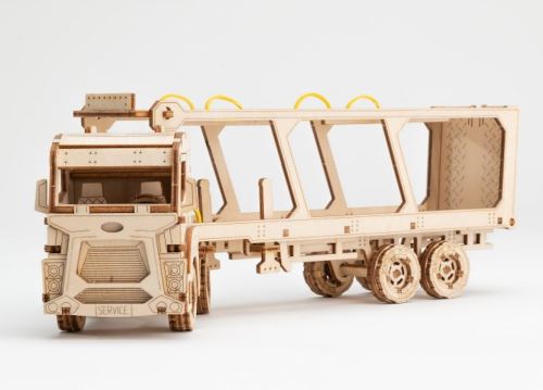 3D dřevěné puzzle - Car carrier truck 182 dílů
