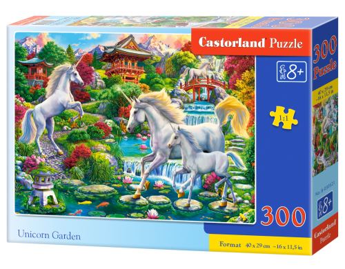 Puzzle Castorland 300 dílků - Zahrada jednorožců
