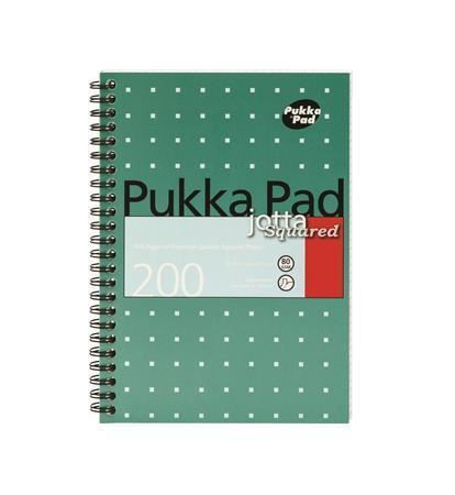 PUKKA PAD Blok "Metallic Jotta", A5, čtverečkovaný, 100 listů, spirálová vazba