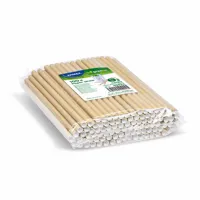 Slámka papírová kraft `JUMBO` Ø8mm x 20cm [100 ks] (1)