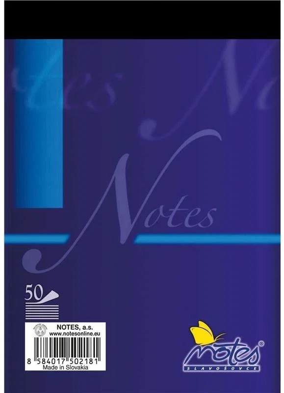 Levně Poznámkový blok A7 čistý 50ls šitý Notes