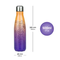 Termoláhev BAAGL 500 ml kovové víčko Gradient žluto-fialová (3)