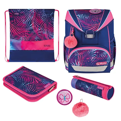 Školní aktovkový set 4-dílný Herlitz UltraLight Plus Tropic