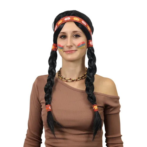 Paruka pro dospělé Indiánka Rybana