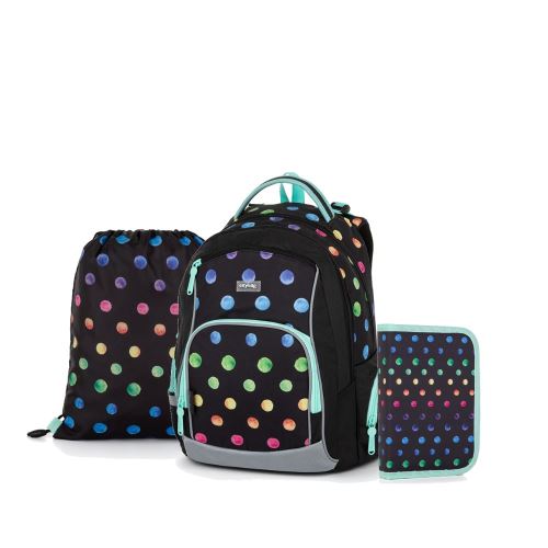 Školní batohový set KARTON P+P OXY GO 3-dílný - Dots
